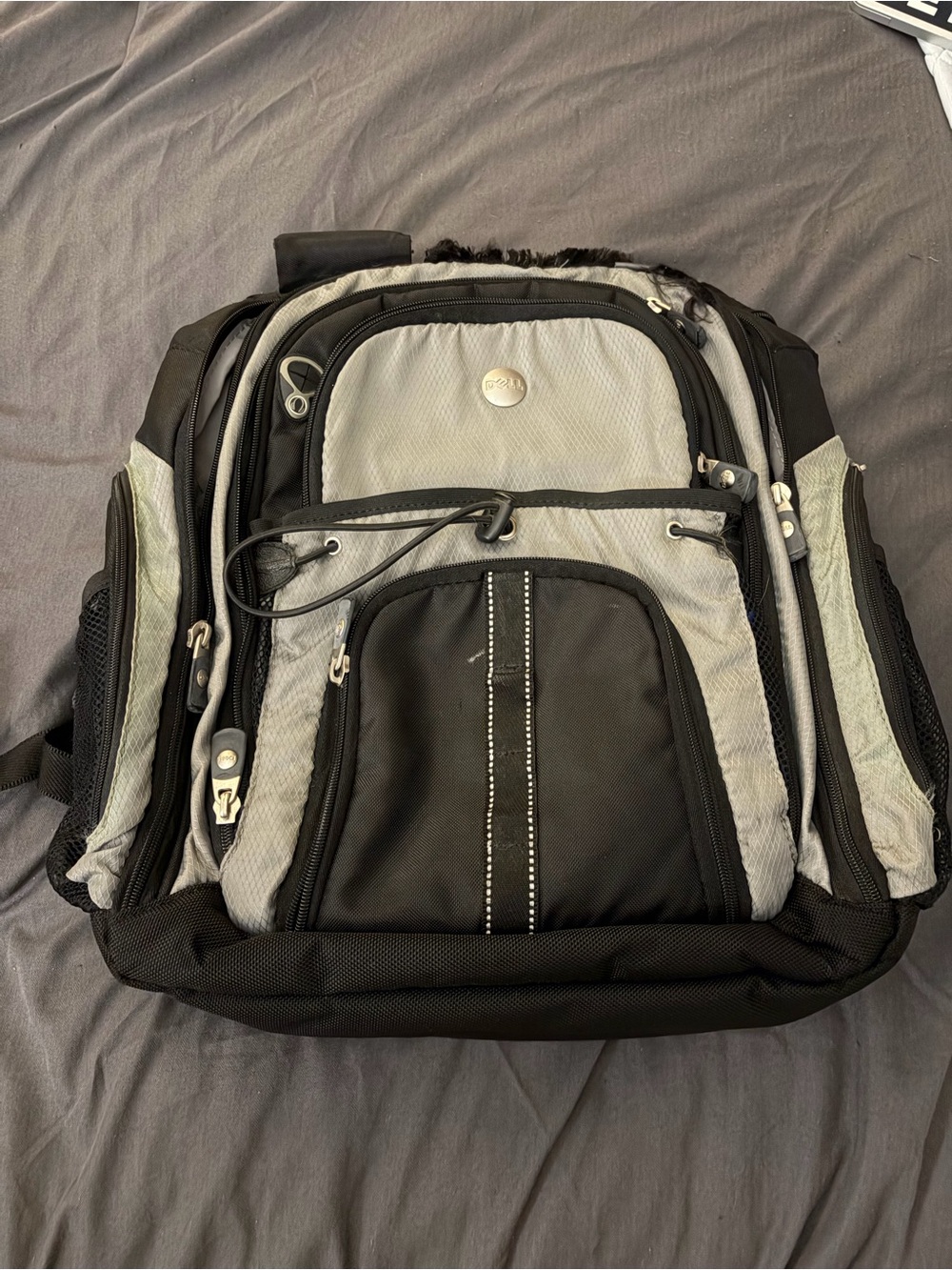 Dell Pro 15 Laptop Backpack Black Gray Computer Big Bag Travel School Padded